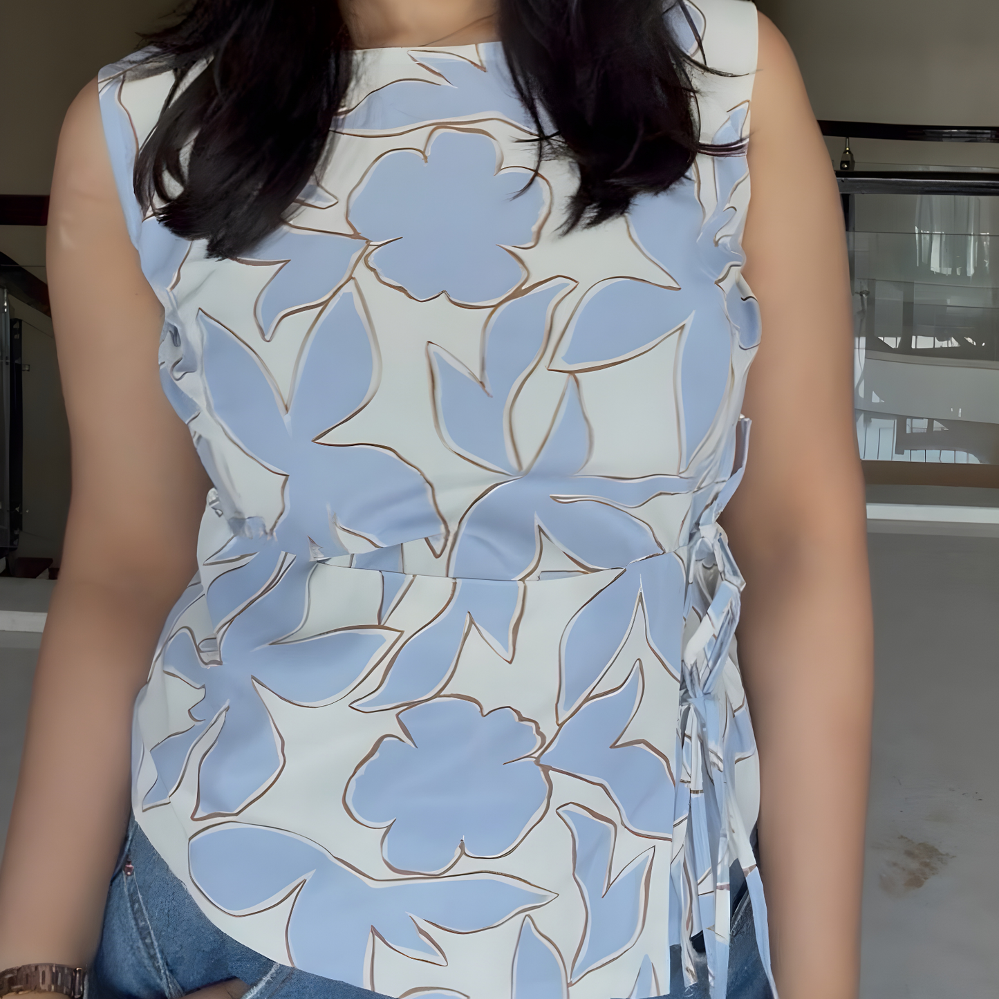 Willow blue top