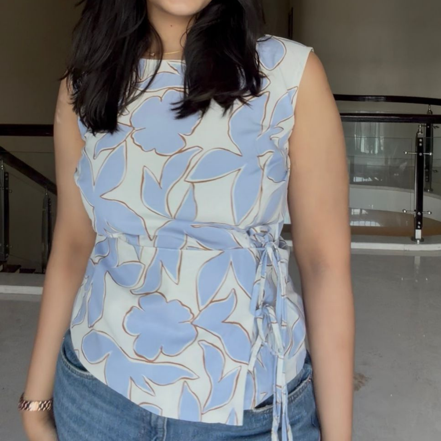 Willow blue top